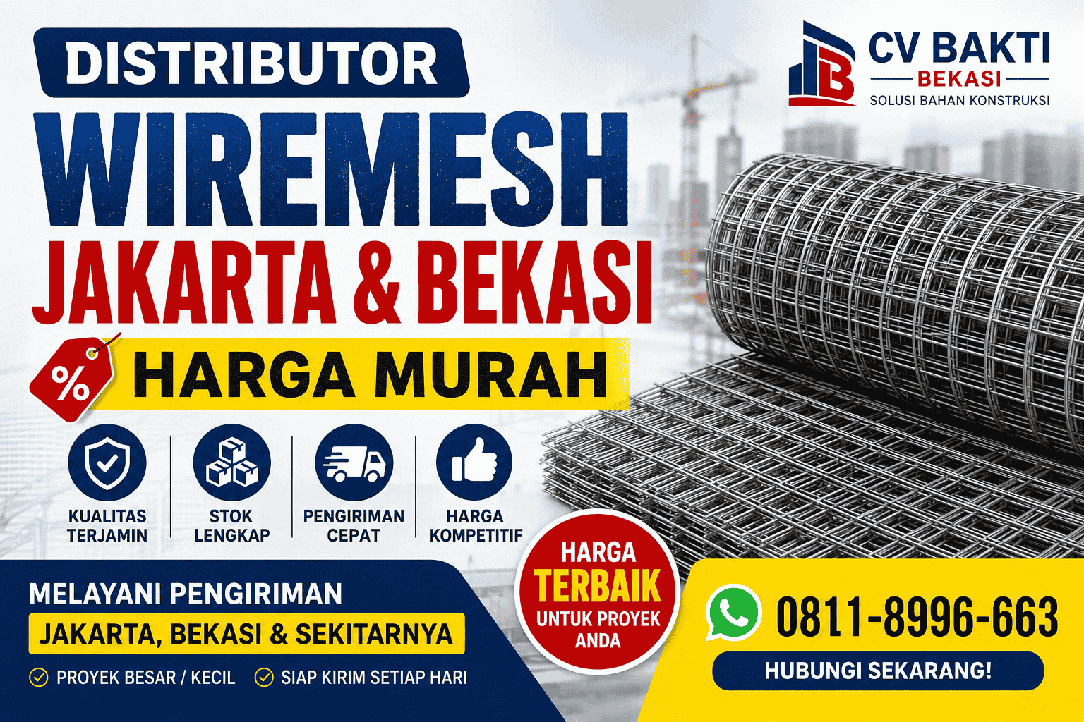 Distributor Wiremesh Jakarta & Bekasi Harga Murah – CV Bakti Bekasi
